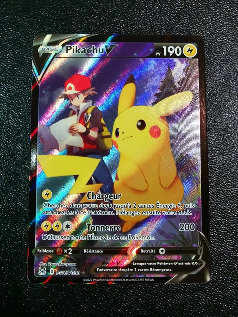 Carte Pokémon Pikachu V tg16/tg30 - EB11 Origine Perdue Neuf FR