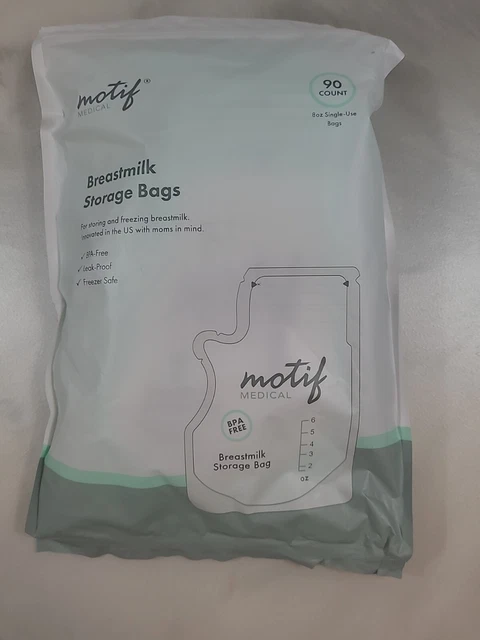 Motif, Breastmilk Storage Bags, 90 Count, 8oz