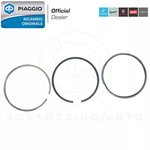 Serie Segmenti Pistone Originali Piaggio Ape Tm P703 Diesel 420 1987 1988 1989