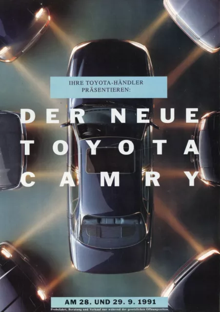 1991 Toyota Camry Prospectus 28.9.91 D Brochure Catalogue Brochyr Catalog Catalog