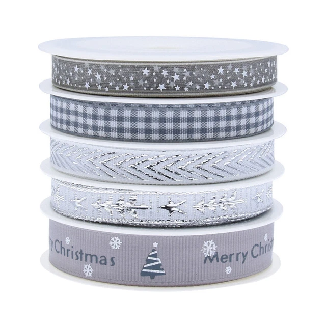 1 Set christmas crafts ribbon Xams Bänder Weihnachten Geschenk Verpackung Band