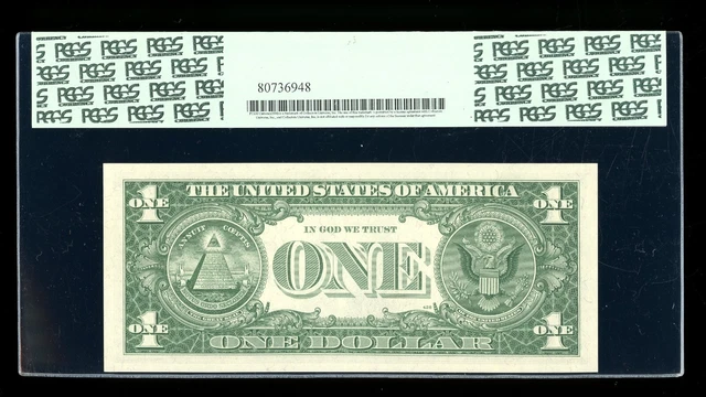DBR $1 1957B Silver Superb Gem Fr. 1621 UA Block PCGS 67 PPQ Serial U80016543A 2
