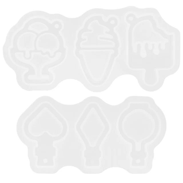 Resin Keychain Silicone Keychain Molds Quicksand Mold Pendant