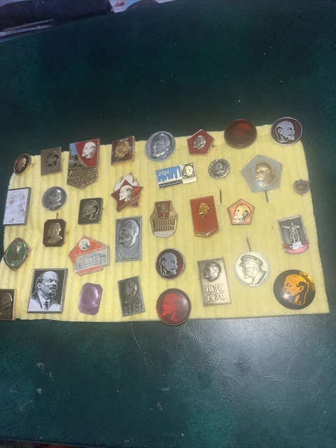 COMMUNIST Leader VLADIMIR LENIN Head BADGE COLLECTION