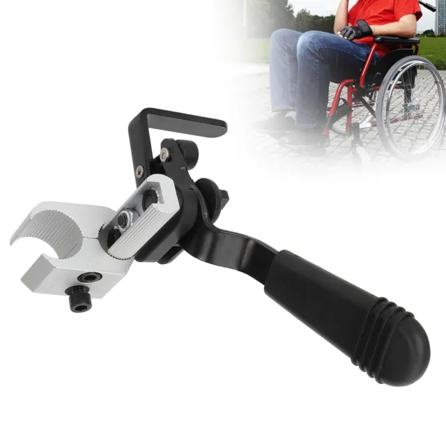 (Left)Wheelchair Brake Portable Aluminum Alloy Wheelchair Handbrake Replace HG5