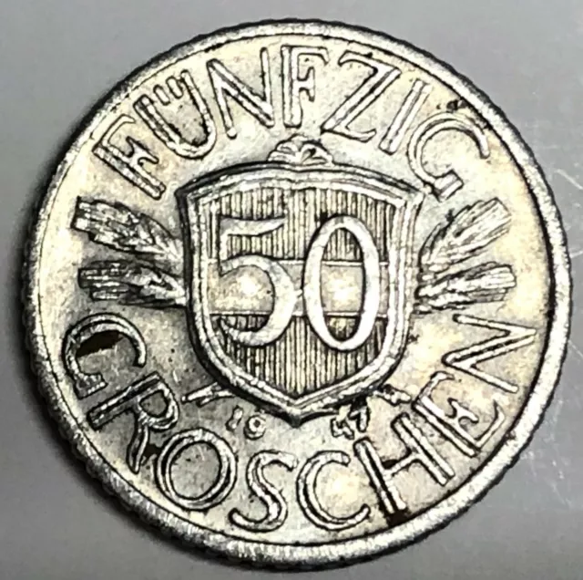 # C3877     Austria     Coin,    50  Groschen   1947