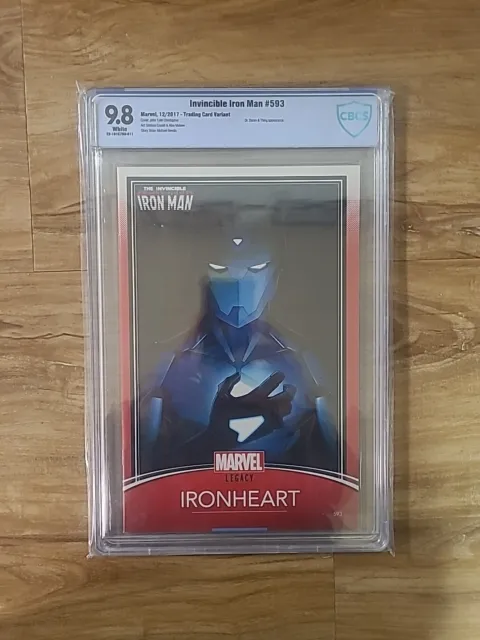 Invincible Iron Man 593 Ironheart Riri Williams Trading Card Variant RARE 9.8