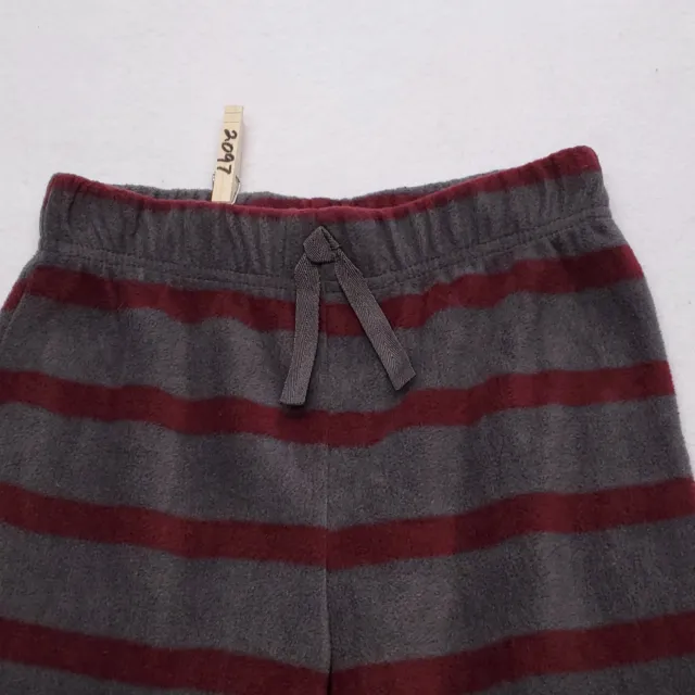 Eddie Bauer Sleepwear Pajama Pants Youth Boys Size Small S 7-8 Gray Red