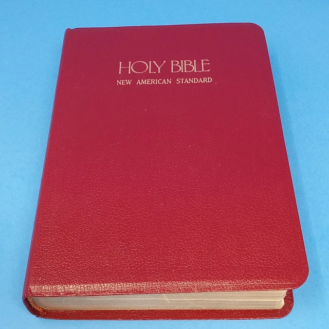 NEW AMERICAN STANDARD Bible Words Of Christ In Red 1985 Thomas Nelson