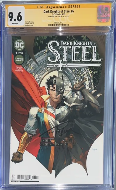Dark Knights of Steel #6 CGC SS 9.6 Signed by Tom Taylor (H/P)
