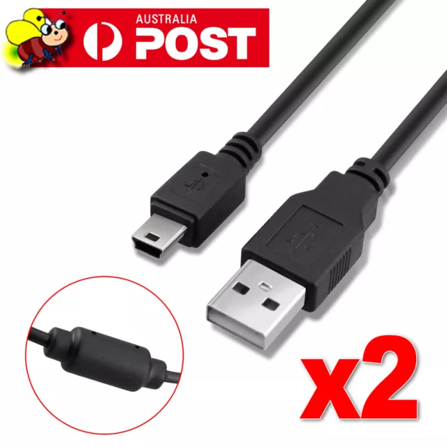 2x USB Power Charger Charging Cable for Sony PS3 Move Wireless Game Controller