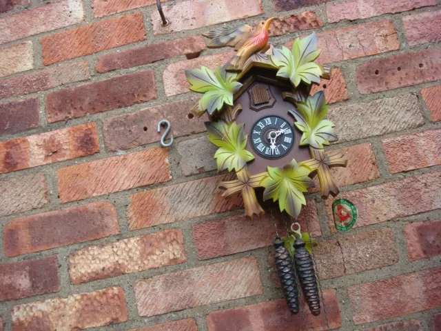 Little West Germany  Vintage Cuckoo Wall  Clock  See Video