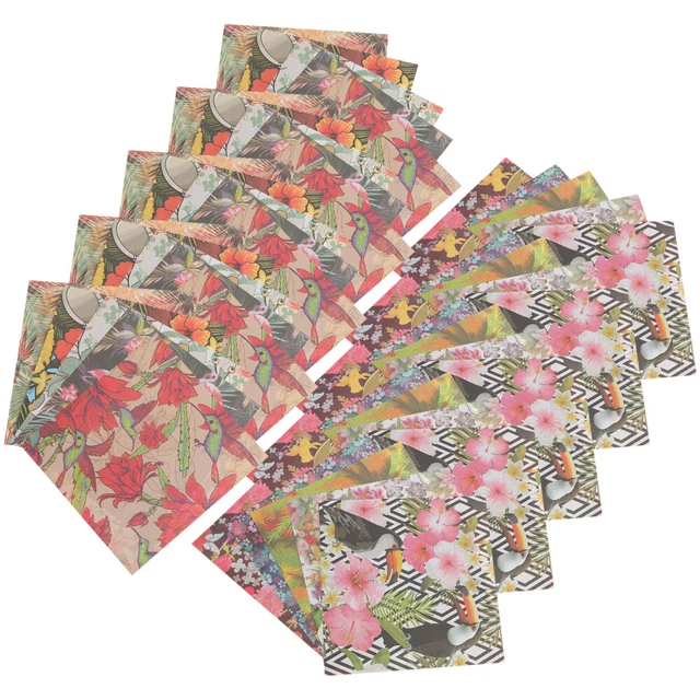 2 Sets doppelseitiges Origami -Papier DIY -Handwerk Kinder Klapppapier für Schul