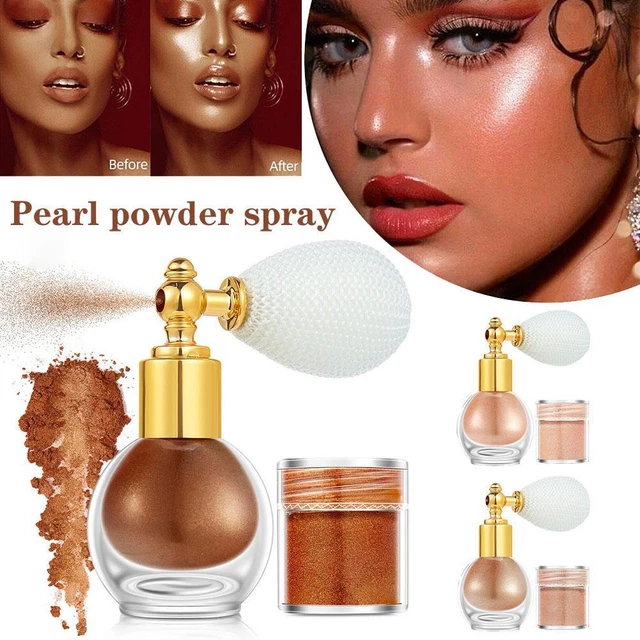 Highlighter Powder Spray High Gloss Glitter Shimmer Powder Sparkle xp.1 S5D0