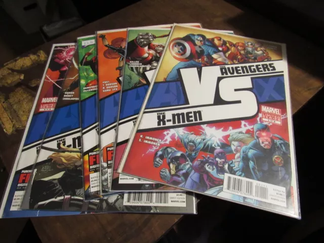Avengers vs X-men #1 2 3 4 5 6 Marvel Mini Series Comic Book Set 1-6 Complete