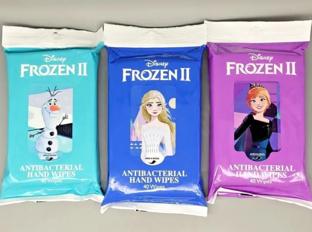 Disney's Frozen II, Cleansing Wipes 40 Wipes x 3PACK per order!