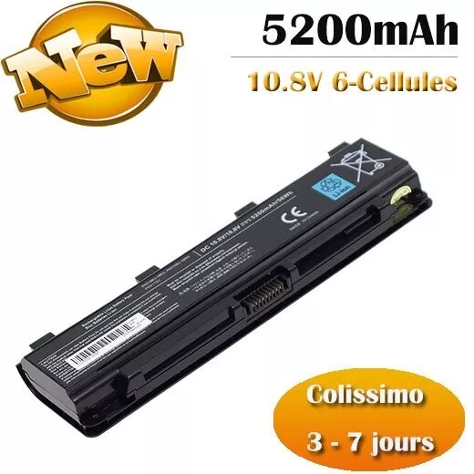 BATTERIE POUR TOSHIBA PA5109U-1BRS PA5110U PA5108U-1BRS PABAS260 10.8V 5200mah