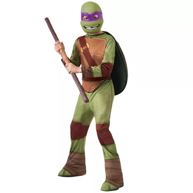 Kids Tmnt Donatello Costume Teenage Mutant Ninja Turtles Fancy Dress Official