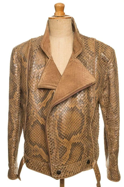 Veste en online cuir serpent