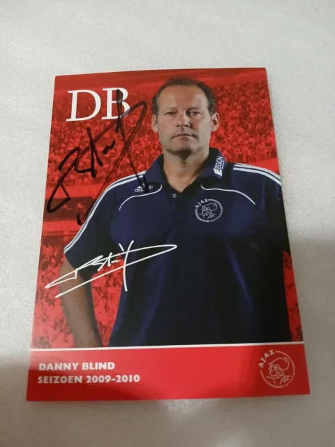 Signierte AK Danny Blind Ajax Amsterdam NEU