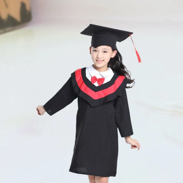 Cappello bambino scuola materna laureato berretto scuola materna e camice