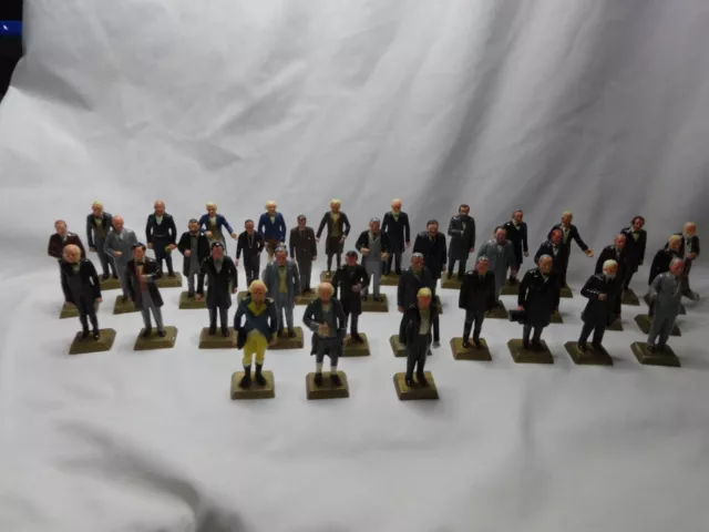 VTG 1960s MARX US Presidential Figures - Washington to Nixon Lot Of 35 toy coll