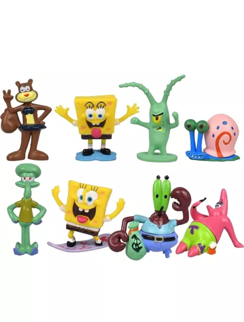 Sponge Squarepants Figures 8 Pieces Limited Edition