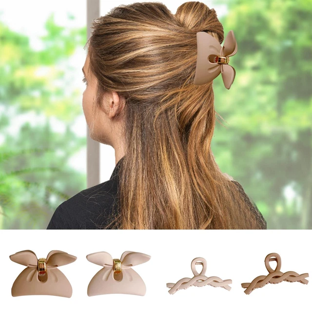 2.67 Inches Simple Hair Claw Clips For Thick Hair Shark Clip Headdress Hairpin