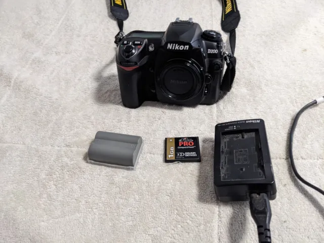 Nikon D200 10.2 MP Digital SLR Camera - Black Body