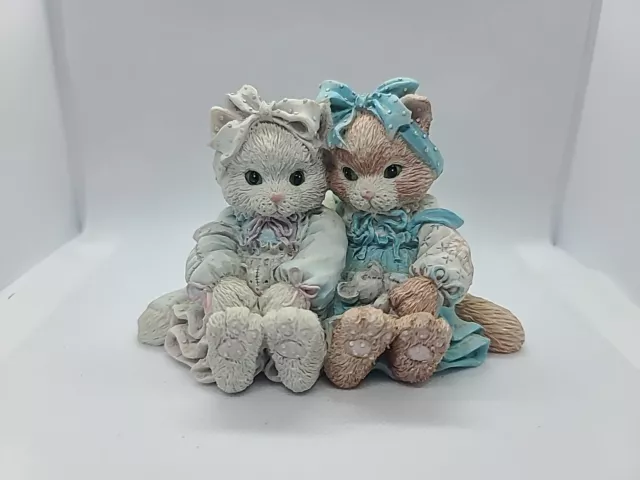 Vintage Calico Kittens Figurine“WE'RE A PURR-FECT PAIR” 1992 P. Hillman #627925