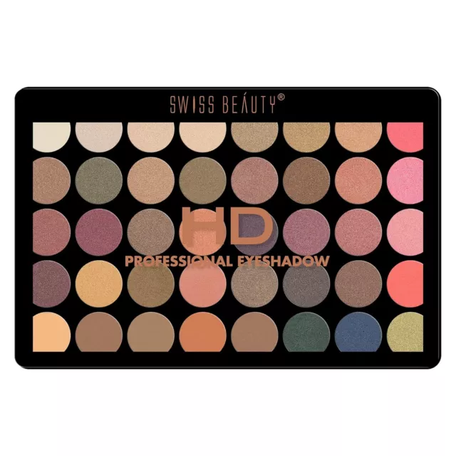 Swiss Beauty HD Professionale 40 Pigmentato Colori Ombretto Pallete 48gm