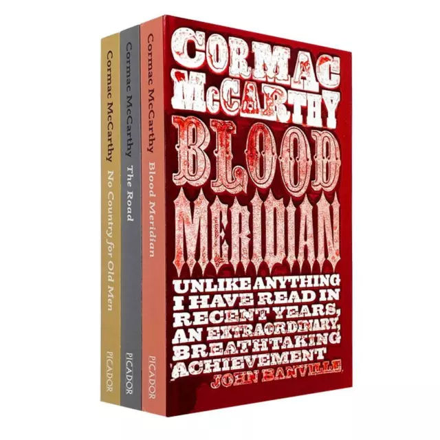 Cormac McCarthy 3 Bücher Sammlung Set The Road, kein Land für alte Männer NEU