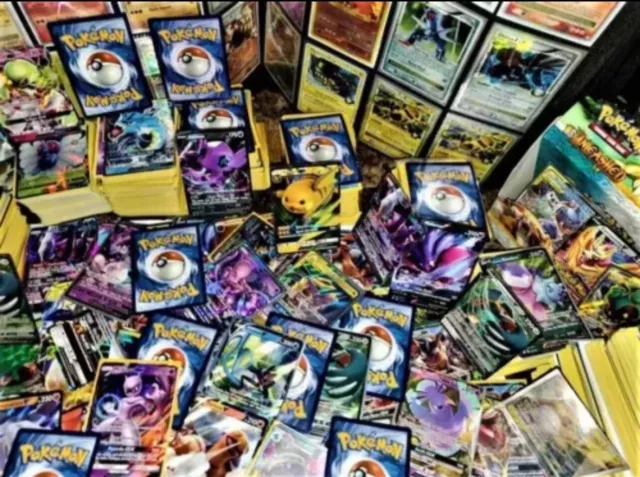 Pokemon 25 Card Bulk Lot Bundle Holo Surprise Lot Rares And V’s Included.