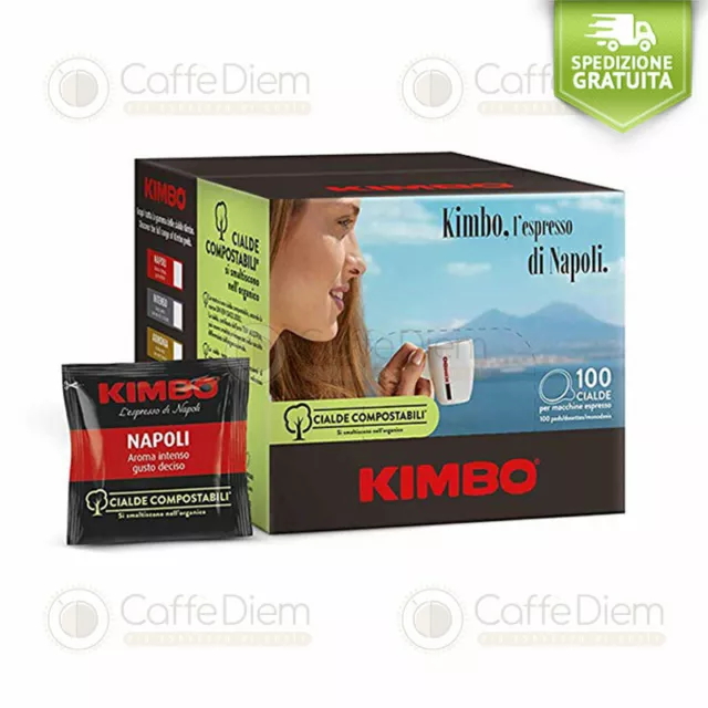 Caffè Caffe Kimbo 100 Cialde Carta Filtro Ese 44mm Espresso Napoli -Originale