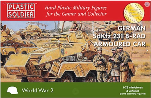 The Plastic Soldier Company WW2V20025 1/72 German SDKFZ 231 8 RAD Armoured Car
