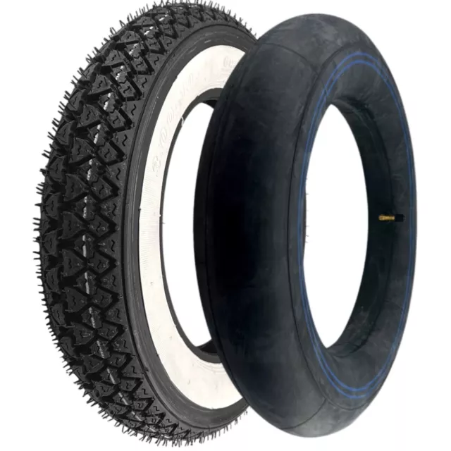 Piaggio Vespa Roller Ape Reifen 1-er Pack 3.50-10 51J KENDA K333 Weißwandreifen