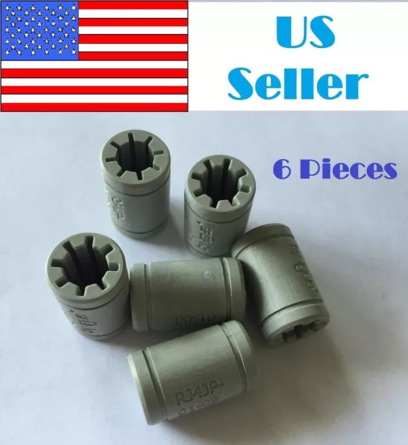 6x Igus Drylin Linear Bearing LM8UU 8mm 3D Printer Polymer bushing RJ4JP-01-08