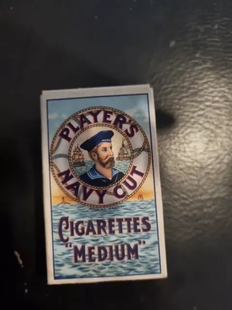 Vintage Cigarette Packet (Empty) - Players Navy Cut Cigarettes Medium