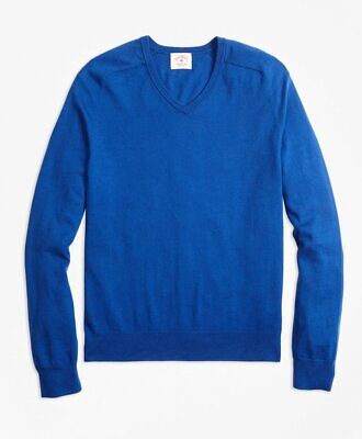 Pullover Laines Brooks Brothers pour homme en coloris Bleu Homme Vêtements Pulls et maille Pulls col en v 