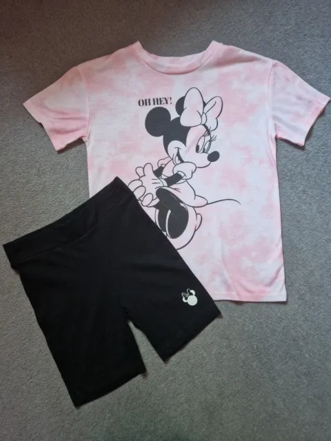 Girls Tshirt And Shorts Set Size 7-8 Years From George