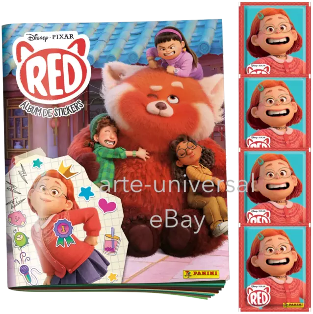 Album + 25 packs TURNING RED Panini Stickers & Card Collection 2022 Disney Pixar