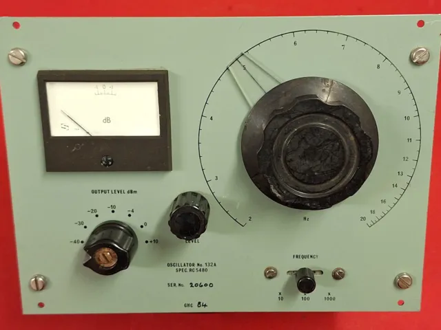 Oscillatore AF n. 132A ~ 20Hz - 20kHz ~ Non testato - per parti/non funzionanti