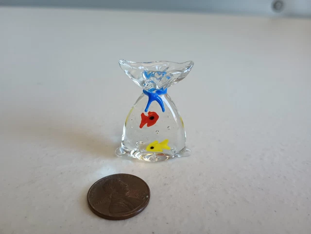 Miniature Glass Fish in A Bag