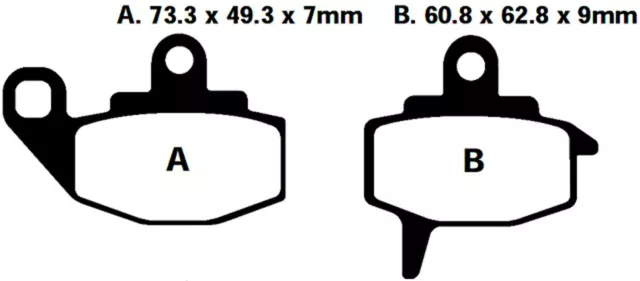 FA130 Blackstuff Plaquettes de Frein Sabots