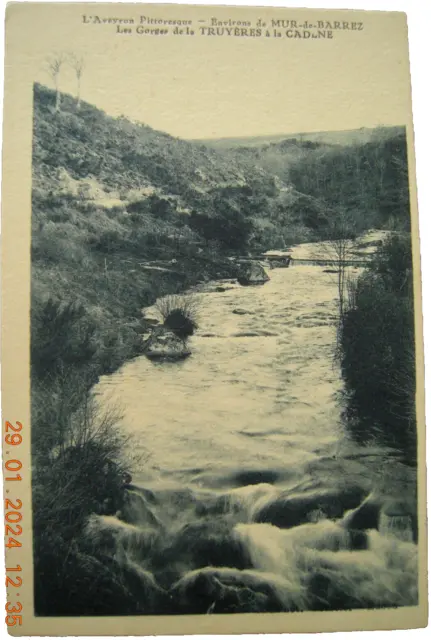 CPA circa 1920 MUR-DE-BARREZ - Gorges de la Truyères à la CADENE Laguiole,Aubrac