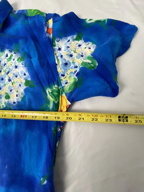 Jams World Mens Hawaiian Shirt Floral Colorful Garden Flowers Print Mens Size S 3