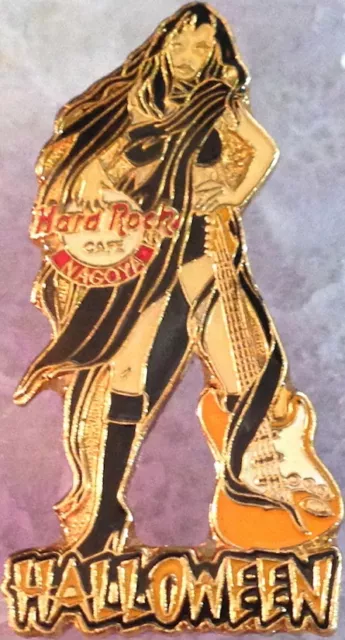Hard Rock Cafe NAGOYA 2002 HALLOWEEN PIN - Sexy Girl with Guitar - HRC #14849