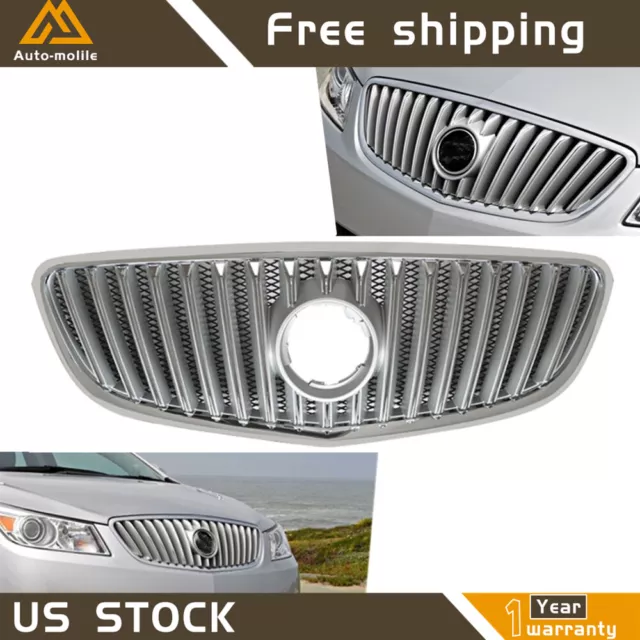 Front Bumper Upper Center Grille Chorme For Buick LaCrosse 2010 2011 2012 2013