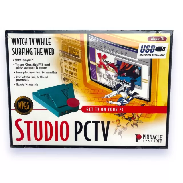 Pinnacle Systems STUDIO PCTV Windows98 - Watch TV On Your PC New Factory Sealed!