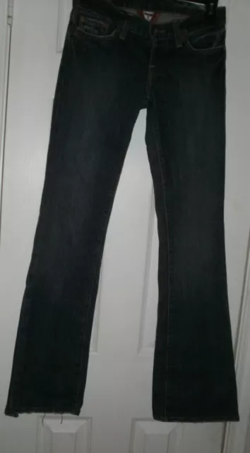 Lucky Brand Womens 0/25  Sweet Dream Low Rise  Button Fly Distressed Denim Jeans